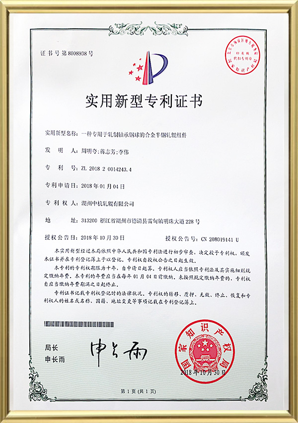 Certificado de Patente de Modelo de Utilidad